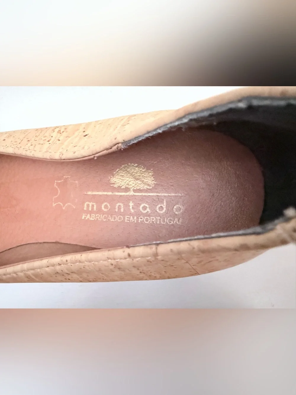MONTADO Eco-Friendly Distinctive Cork Ballet Flats in Neutral Tan Size 39